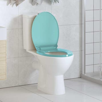 vidaXL Toiletbril soft-close ovaal groen, Verzenden, Nieuw