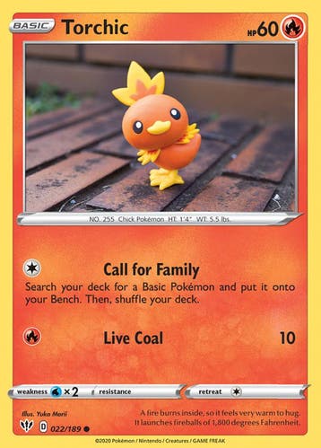 Torchic 022/189 Darkness Ablaze, Ophalen of Verzenden, Nieuw, Losse kaart, Foil