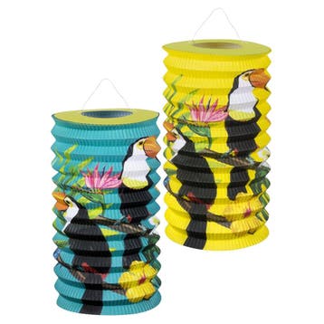 Lampionnen Set Toekan (2st), Hobby en Vrije tijd, Feestartikelen, Ophalen of Verzenden, Nieuw