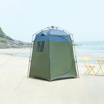 Automatische douche tent Ayas 150x150x200 cm groen en grijs, Caravans en Kamperen, Verzenden, Nieuw