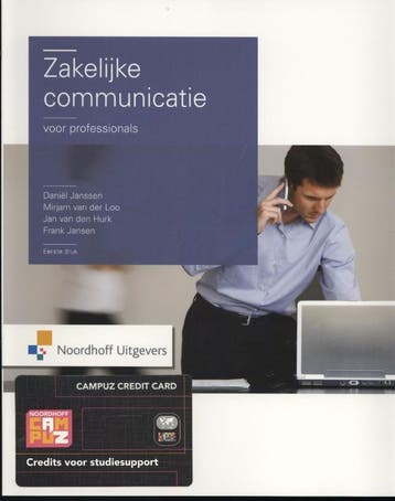 Zakelijke communicatie voor professionals, 9789001813208, Boeken, Studieboeken en Cursussen, Verzenden, Zo goed als nieuw, HBO