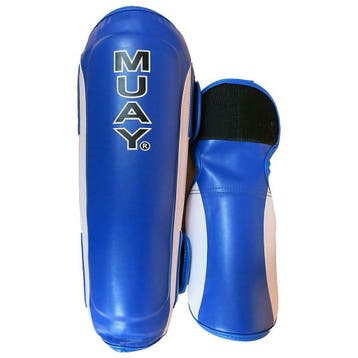 Muay Shin & Instep Premium - Blauw/Wit, Ophalen of Verzenden, Nieuw