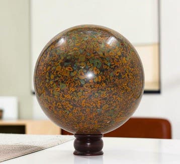 KAMR GEM Natuurlijk Coquina Jasper Bol 190 mm Monumentale