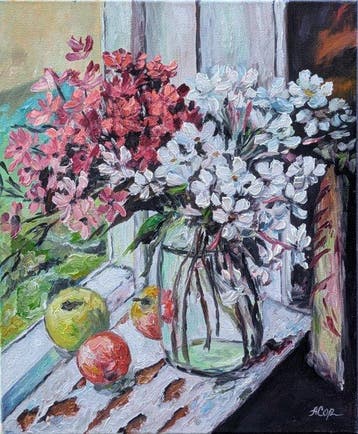 Angela Guchko - Flores e Maçãs