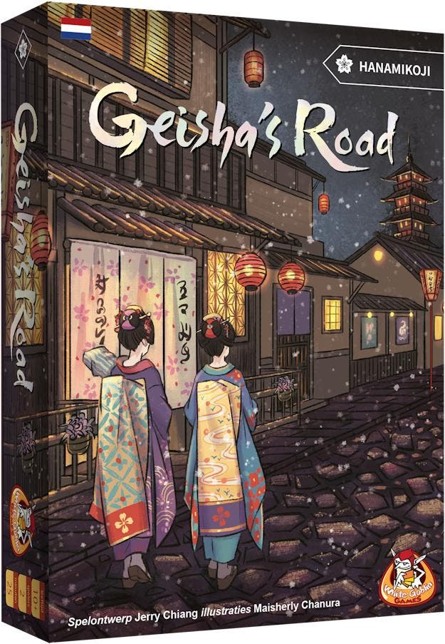Geisha’s Road (NL) - Bordspel | White Goblin Games -, Hobby en Vrije tijd, Gezelschapsspellen | Bordspellen, Nieuw, Verzenden