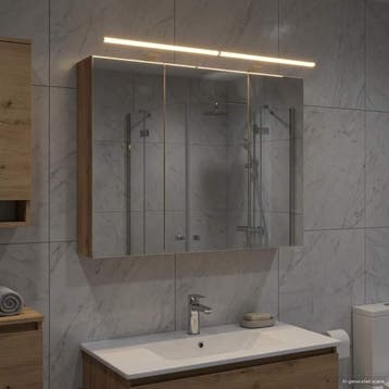 vidaXL Badkamer spiegelkast Ambachtelijk eiken 100 x 14,5 x, Verzenden, Nieuw