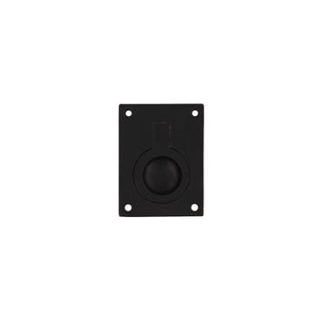 Intersteel Luikring rechthoekig 41x31mm - mat zwart, Verzenden, Nieuw