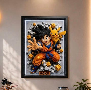 Lego Merchandise - Art - “Goku & Pikachu – Brick Heroes, Nieuw