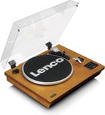 Platenspeler - Bluetooth - Met speakers - Bruin - Lenco - LS, Verzenden, Zo goed als nieuw
