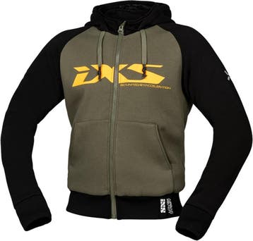 IXS Rapid 1.0 Groen Oranje Motor Zip Hoodie, Nieuw met kaartje, Jas | textiel, IXS, Heren