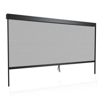 Zijwand Voor Lamellendak - Tahiti - 4x2,4 m - Antraciet, Tuin en Terras, Overkappingen, Verzenden, Nieuw