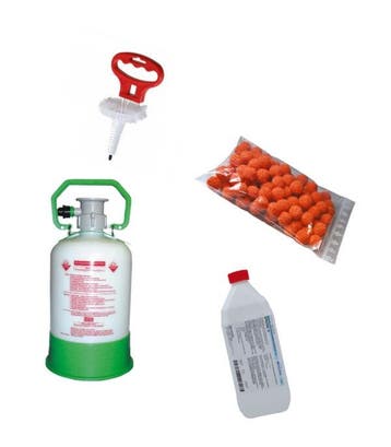 Reinigingset combi-schuif fustenkoeling, Verzenden