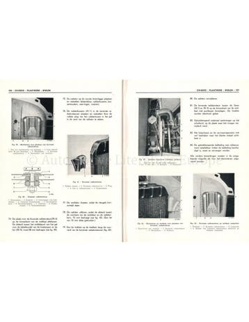 1954 OPEL OLYMPIA WERKPLAATSHANDBOEK NEDERLANDS (2 DELEN)