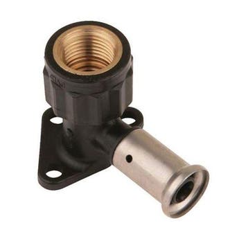 Henco muurplaat Ø16x3/8 pers x binnendraad, Verzenden, Nieuw