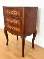 Bijzettafel - Gegoten messing, Kersenhout, Beuken,