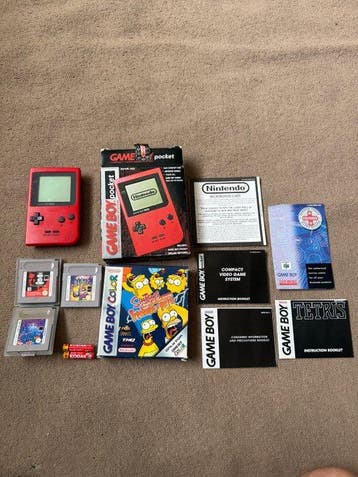 Nintendo - Gameboy Pocket - Warrio land, Tetris, hunt the, Nieuw