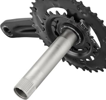 Shimano Crankstel Altus Mt210 9s 22-36t 175 Mm Zwart, Ophalen of Verzenden, Zo goed als nieuw, Shimano