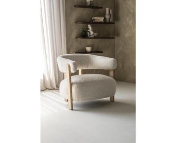 Fauteuil Lola - hush Beige | Eleonora, Ophalen of Verzenden, Nieuw