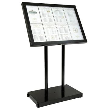 Menukast | BLACK STAR XXL | Zwart | 8x A4 | Verlicht | Incl., Verzenden, Nieuw in verpakking
