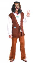 Hippie Flower Power Kostuum Man, Kleding | Heren, Ophalen of Verzenden, Nieuw