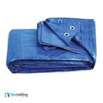 2x Blauw dekzeil met ogen 5x6 meter wvp 16,90 p/st, Nieuw