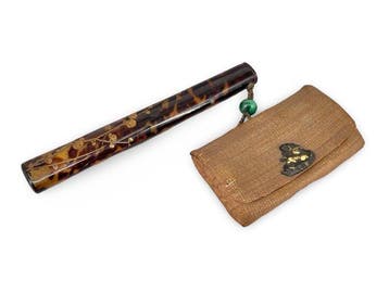 Antiek Japans Sagemono Rookset – Gouden Maki-e Bekko Schelp