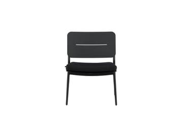 Loungestoel Tess  2 stuks Zwart met kussen The Outsider, Verzenden, Nieuw