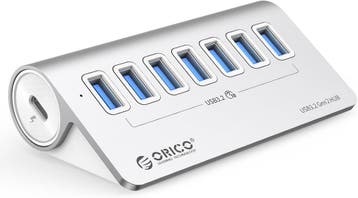 ORICO USB Hub Aluminium | Tweedekansje | OP=OP, Telefoon, Ophalen of Verzenden, Zo goed als nieuw, ORICO