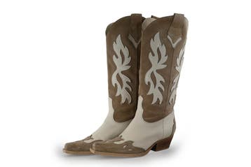 Sacha Cowboy laarzen in maat 38 Beige, Verzenden, Beige, Zo goed als nieuw, Sacha