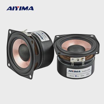 AIYIMA 2x 2.5 Inch Full Range HIFI Speakers - 4/8 Ohm, 8-15W, Verzenden, Nieuw