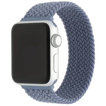 Apple Watch bandje - nylon - gevlochten solo - leisteen, Verzenden, Nieuw