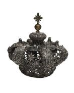 Barokke zilveren kroon - 25 cm - Antiek - .833 zilver -
