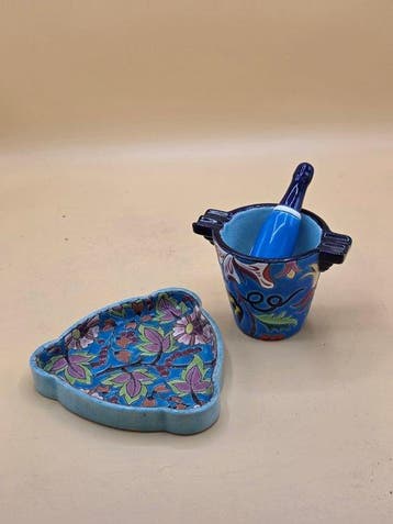 emaux de longwy - Pot (2) - Aardewerk, Antiek en Kunst