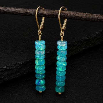 Natuurlijke Ethiopische Paraiba-Opal kraal hangende