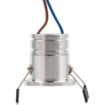 LED Mini Spot Dimbaar - 3W - Zilver - Aluminium - Ø31mm, Ophalen of Verzenden, Nieuw, Overige fittingen, Plafondspot of Wandspot