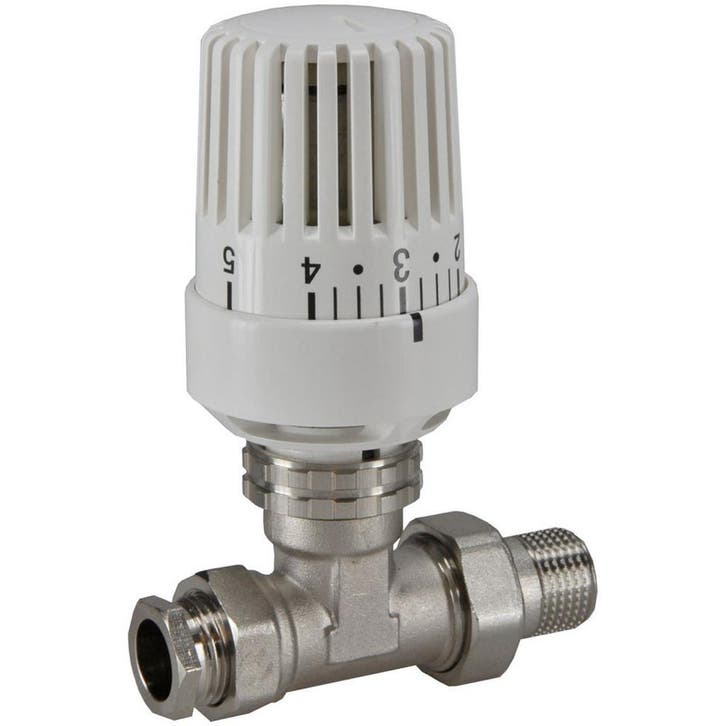 Riko Thermostatische Radiatorventiel - 1/2x15mm - Recht, Doe-het-zelf en Verbouw, Sanitair, Nieuw, Ophalen of Verzenden