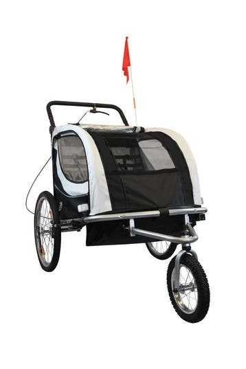 Fietstrailer 2-zits opvouwbaar | 40kg Max | Laatste Stuk!, Opvouwbaar, 20 tot 40 kg, Ophalen of Verzenden, Zo goed als nieuw