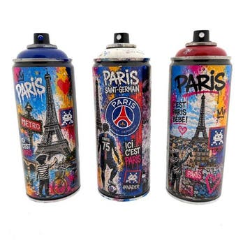 CopyCat26 - Paris Street Style / Set of 3 items (soccer psg,, Antiek en Kunst