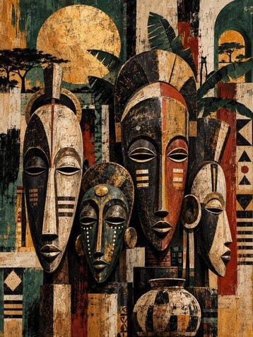 Shayer - Guardians Behind the Masks - XL - 60x80cm - 1/1