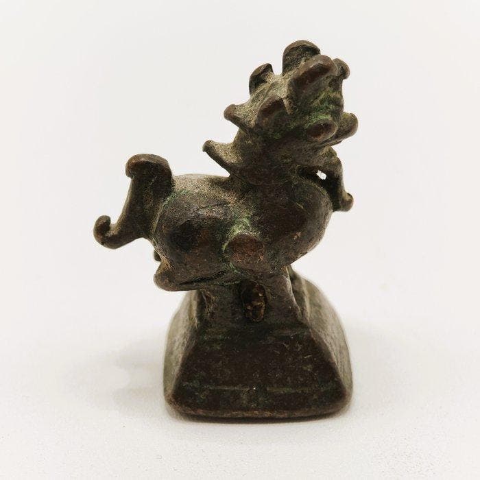 Chinthe - Opiumgewicht (4 Tical) - Brons - Myanmar -, Antiek en Kunst, Kunst | Niet-Westerse kunst