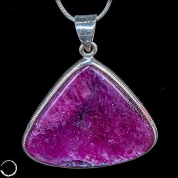 Robijnhanger – 925 zilver – 60,8ct -Intensives Pink-Rot-