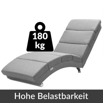 Lounger Londen Grijs Geweven Stof (Ligbed - Lounge), Verzenden, Nieuw