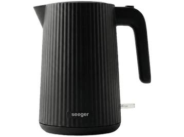 Seeger -   Waterkoker Zwart, Witgoed en Apparatuur, 1 tot 2 liter, Verzenden, Nieuw