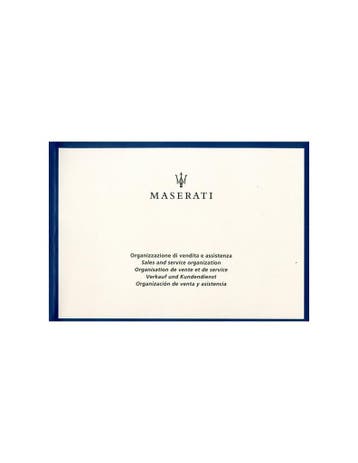 2005 MASERATI SERVICE INSTRUCTIEBOEKJE, Auto diversen, Handleidingen en Instructieboekjes