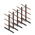 Aanbieding: Voordeelrij zware draagarmstelling dubbelzijdig