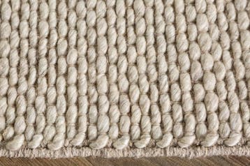 Design Vloerkleed WOL 240x160cm lichtbeige gemaakt van wol -, Huis en Inrichting, Stoffering | Tapijten en Kleden, Ophalen of Verzenden
