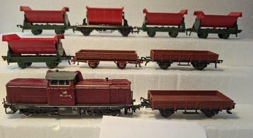 Fleischmann H0 - Treinset (9) - Locomotief BR 212 + 8 wagons, Nieuw