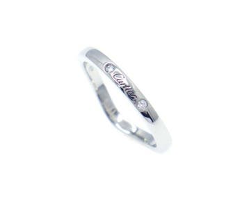 Cartier - Ring - Ballerina Wedding band Ring 3 Diamond Pt950, Nieuw