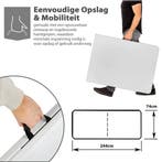 MaxxGarden Vouwtafel - Tuintafel - 244x74x74 cm - Wit, Tuin en Terras, Verzenden, Nieuw