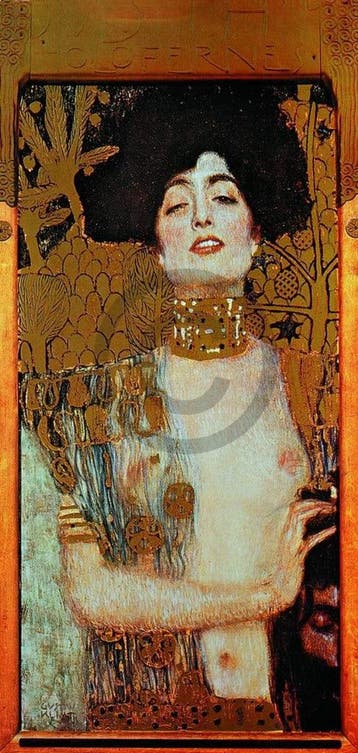 Kunstdruk Gustav Klimt - Judith I 41x86cm, Verzenden, Nieuw